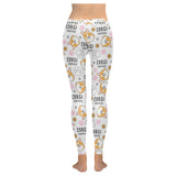 Corgi Dog Pattern Women's Legging Fulfilled In US