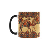 Camel polynesian tribal design pattern Morphing Mug Heat Changing Mug