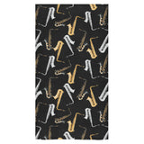 saxophone design pattern Bath Towel