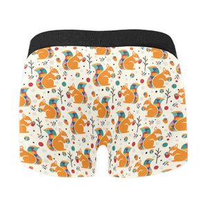 Squirrel Pattern Print Design 04 Men's All Over Print Boxer Briefs Men's Underwear