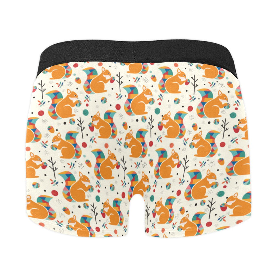 Squirrel Pattern Print Design 04 Men's All Over Print Boxer Briefs Men's Underwear