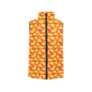 Potato Chips Pattern Print Design 05 Women's Padded Vest
