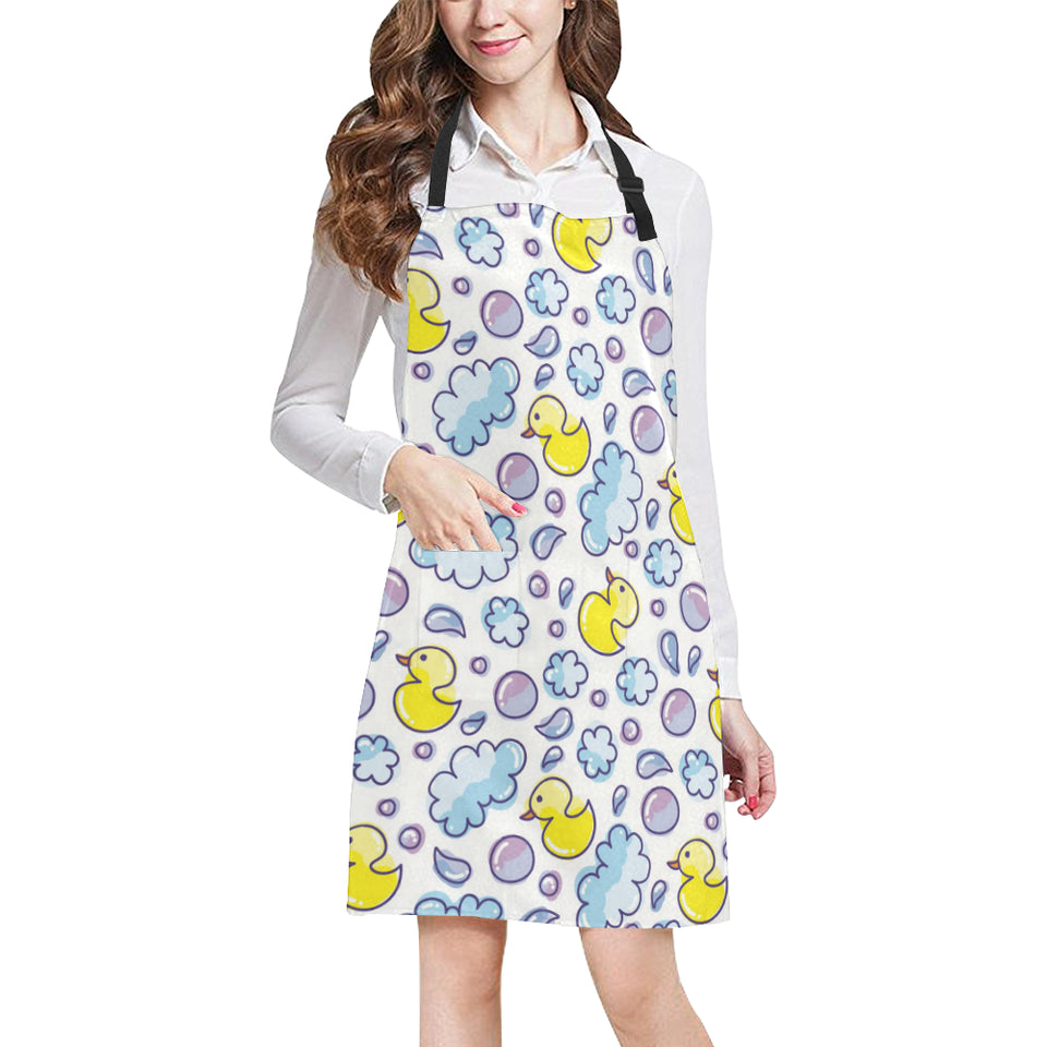 Duck Toy Pattern Print Design 01 All Over Print Adjustable Apron