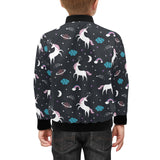 unicorn rainbows moon clound star pattern Kids' Boys' Girls' Bomber Jacket