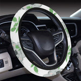 Hand drawn Koala leaves pattern Car Steering Wheel Cover