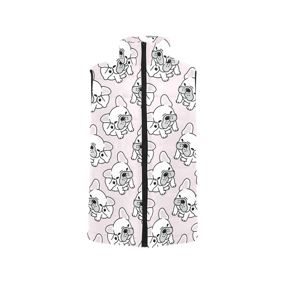 Cute french bulldog pattern Women's Padded Vest
