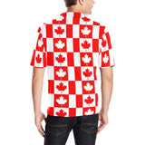 Canada Pattern Print Design 05 Men's All Over Print Polo Shirt