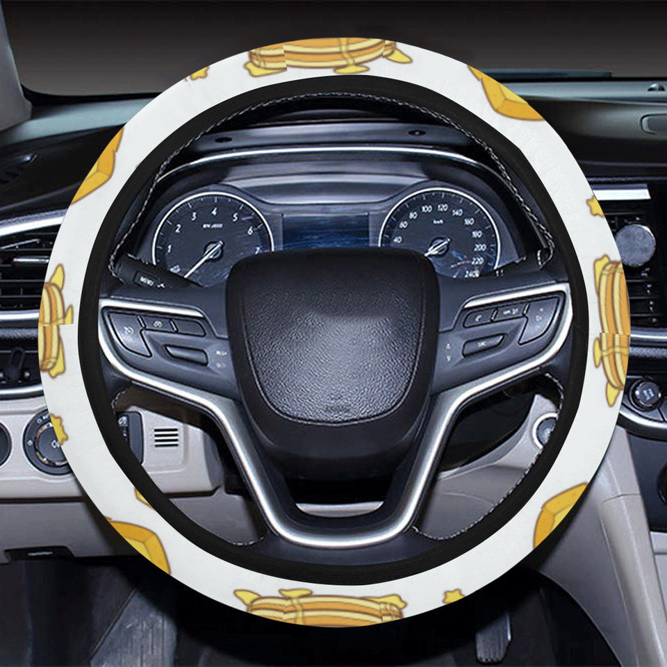 Pancake Pattern Print Design 03 Car Steering Wheel Cover