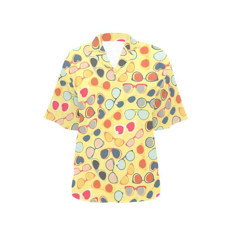 Sun Glasses Pattern Print Design 05 Women's All Over Print Hawaiian Shirt