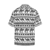 Camel polynesian tribal pattern Men's All Over Print Hawaiian Shirt