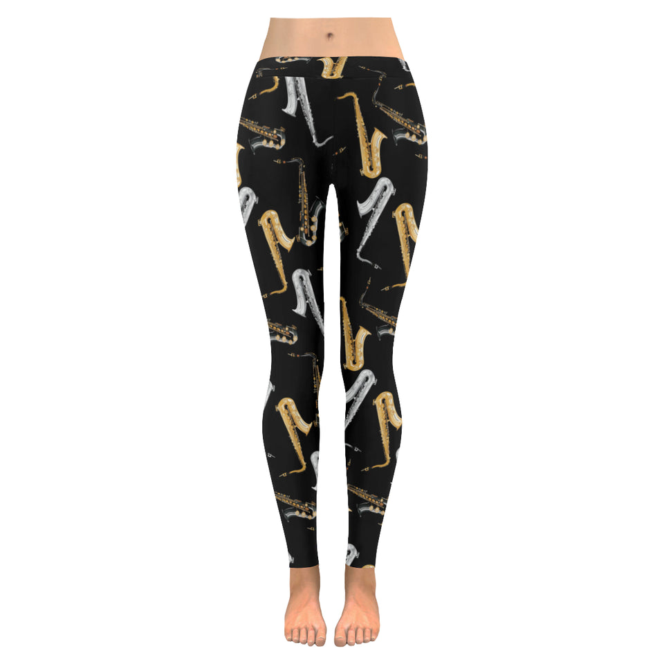 saxophone design pattern Women's Legging Fulfilled In US