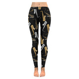 saxophone design pattern Women's Legging Fulfilled In US