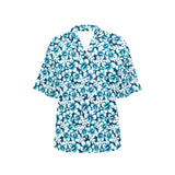 Hibiscus Pattern Print Design 04 Women's All Over Print Hawaiian Shirt