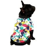 watercolor bowling ball pins All Over Print Pet Dog Round Neck Fuzzy Shirt
