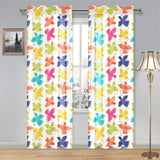 Pigeon Pattern Print Design 01 Gauze Curtain