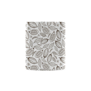 cacao beans leaves pattern Classical White Mug (Fulfilled In US)