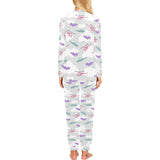 Helicopter plane pattern Women's All Over Print Pajama Set