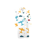 Airplane star cloud colorful Men's Long Sleeve Belted Night Robe