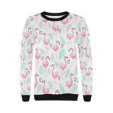 Cute flamingo pattern Women's Crew Neck Sweatshirt