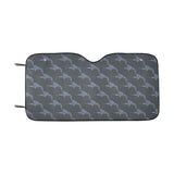 Swordfish Pattern Print Design 03 Car Sun Shade