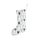 Cute sleeping sheep moon cloud pattern Christmas Stocking