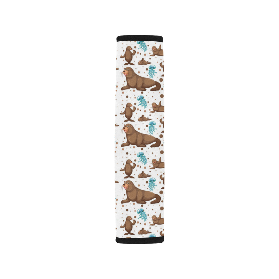 sea lion Seals jellyfish pattern Car Seat Belt Cover