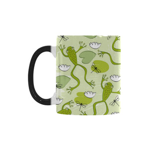 Cute frog dragonfly pattern Morphing Mug Heat Changing Mug