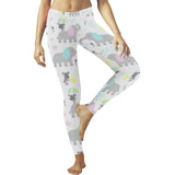 Cute elephant mouse pattern Women's Legging Fulfilled In US