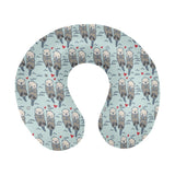 Lovely Sea Otter Pattern U-Shaped Travel Neck Pillow