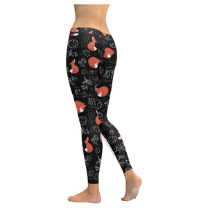 fox sleeping fox pattern Women's Legging Fulfilled In US