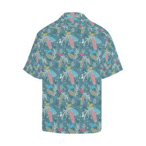 Squirrel Pattern Print Design 01 Men's All Over Print Hawaiian Shirt (Model T58)