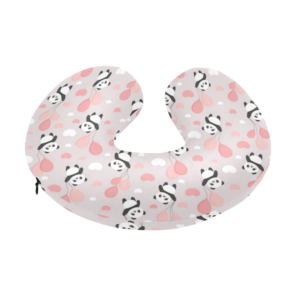 Cute panda ballon heart pattern U-Shaped Travel Neck Pillow