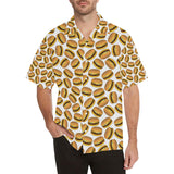 Hamburger Pattern Print Design 03 Men's All Over Print Hawaiian Shirt (Model T58)