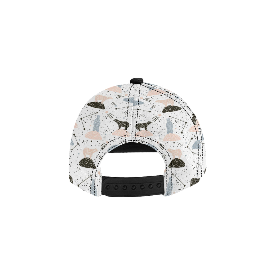 Polar bears star poka dot pattern All Over Print Snapback Cap