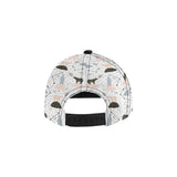 Polar bears star poka dot pattern All Over Print Snapback Cap