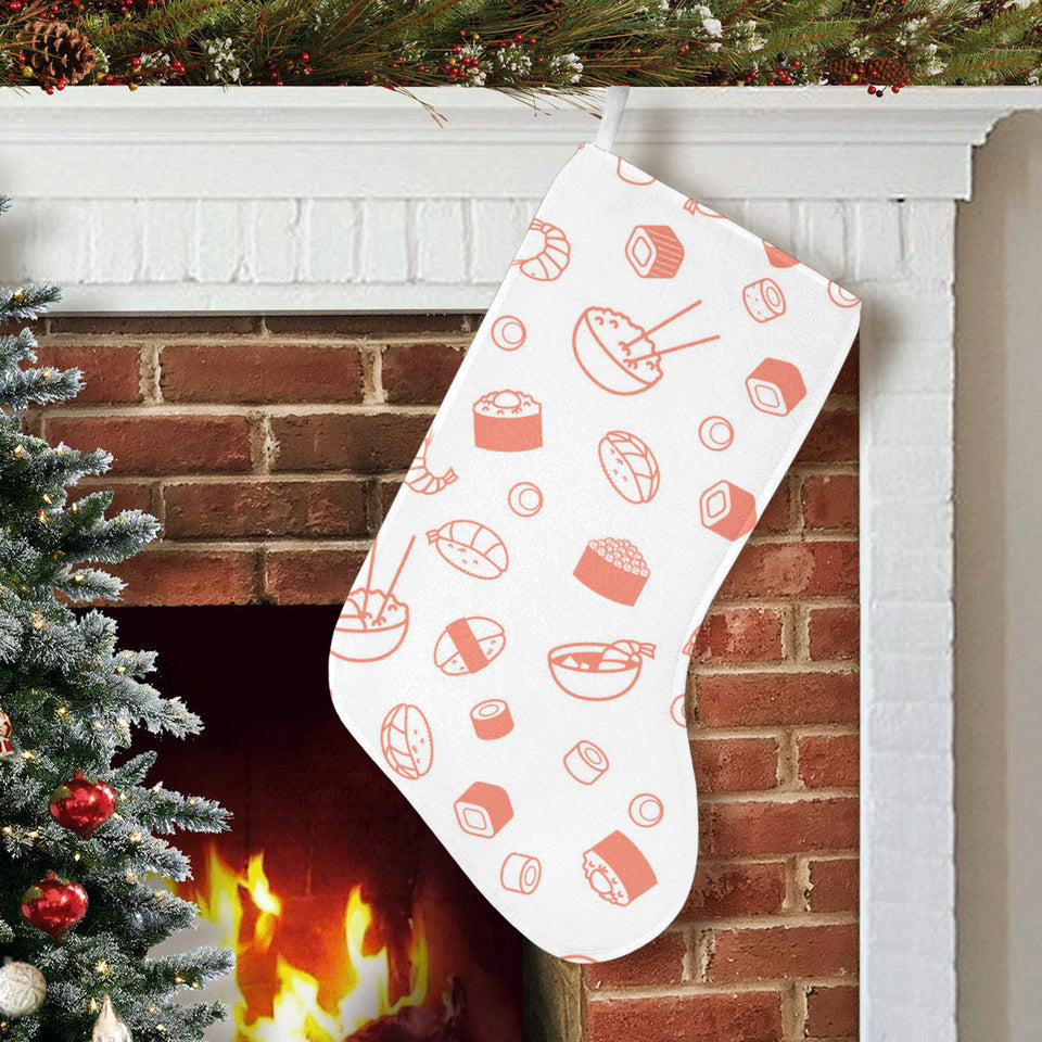Sushi pattern Christmas Stocking