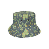 Cute owls leaves pattern Unisex Bucket Hat