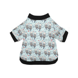 Lovely Sea Otter Pattern All Over Print Pet Dog Round Neck Fuzzy Shirt