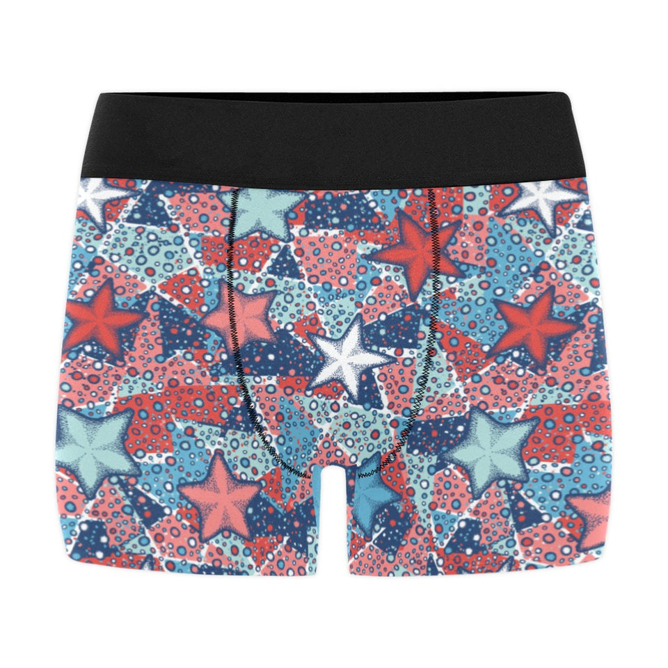 Hand drawn colorful starfish Men's All Over Print Boxer Briefs Men's Underwear
