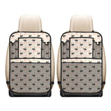 Ostrich Pattern Print Design 05 Car Seat Back Organizer