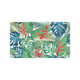 heliconia palm and monstera leaves pattern Doormat