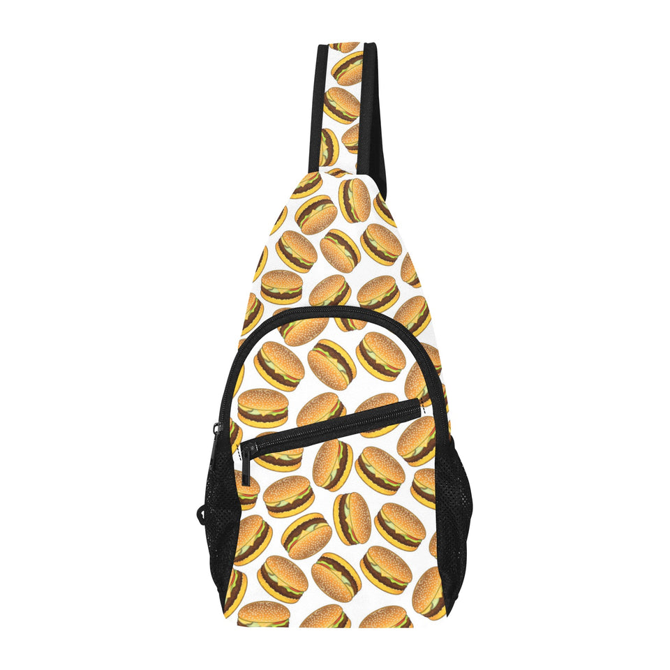 Hamburger Pattern Print Design 03 All Over Print Chest Bag