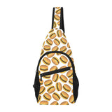Hamburger Pattern Print Design 03 All Over Print Chest Bag