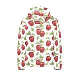Red apples pattern Kids' Boys' Girls' Padded Hooded Jacket