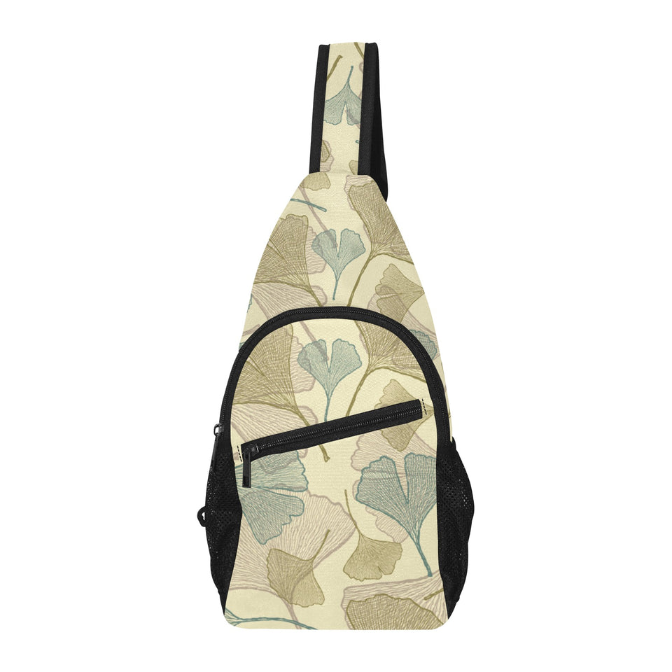 Ginkgo leaves design pattern All Over Print Chest Bag