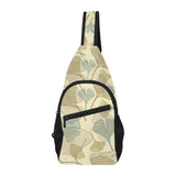 Ginkgo leaves design pattern All Over Print Chest Bag