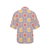 Bread Toast Pattern Print Design 05 Women's All Over Print Hawaiian Shirt