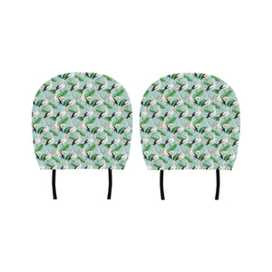 Pelican Pattern Print Design 01 Car Headrest Cover