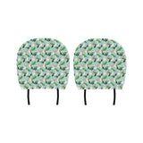 Pelican Pattern Print Design 01 Car Headrest Cover