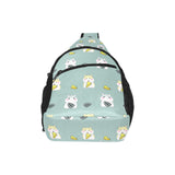 Cute hamster cheese pattern All Over Print Chest Bag